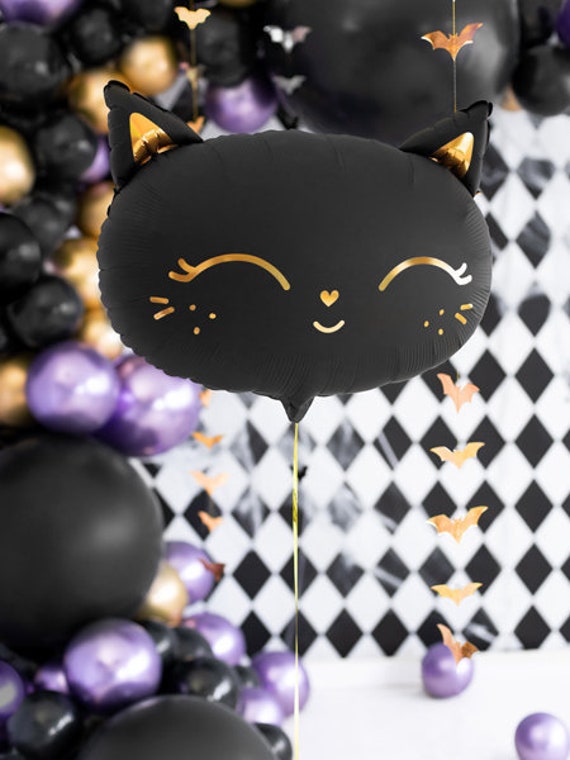 Begunstigde aanklager zege Giant Cat Balloon 19in/48cm Black Cat Balloon Cat Foil - Etsy