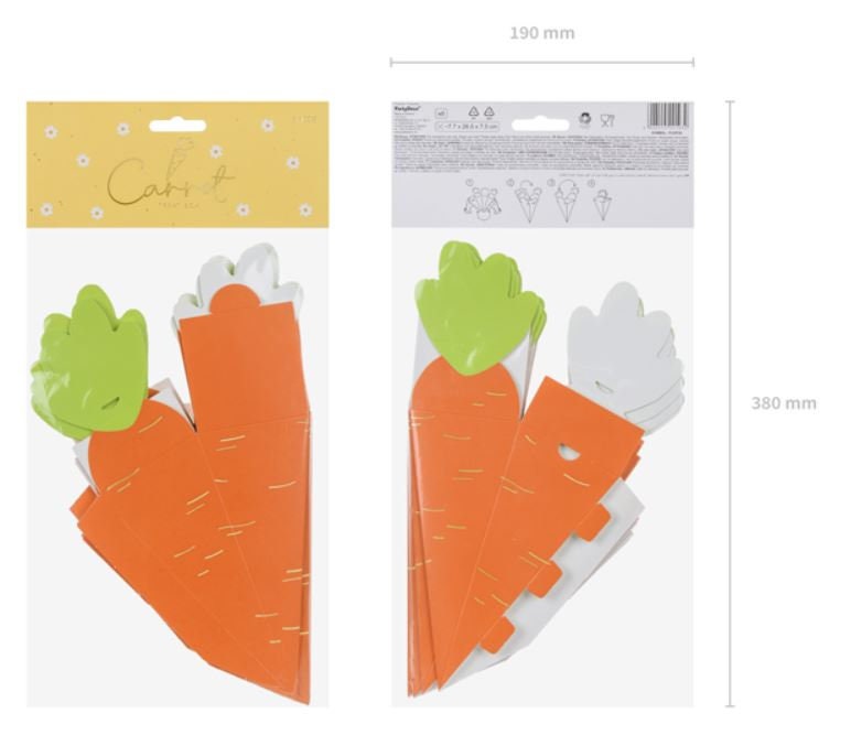 Large Carrot Boxes Easter Carrot Decorations Easter Table Etsy