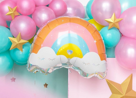 Kate Pastel Clouds Balloons Backdrop for Photography