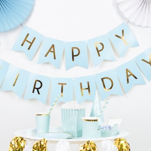 Baby Blau alles Gute zum Geburtstag Banner, Blau alles Gute zum Geburtstag Banner, alles Gute zum Geburtstag Girlande, Blau alles Gute zum Geburtstag Girlande, Blau alles Gute zum Geburtstag