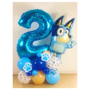DIY Large Bluey Balloon Sculpture, Bluey Kids Birthday Balloon Sculpture, Bluey Balloon Stack, Bluey Sculpture, Bluey Party Decorations