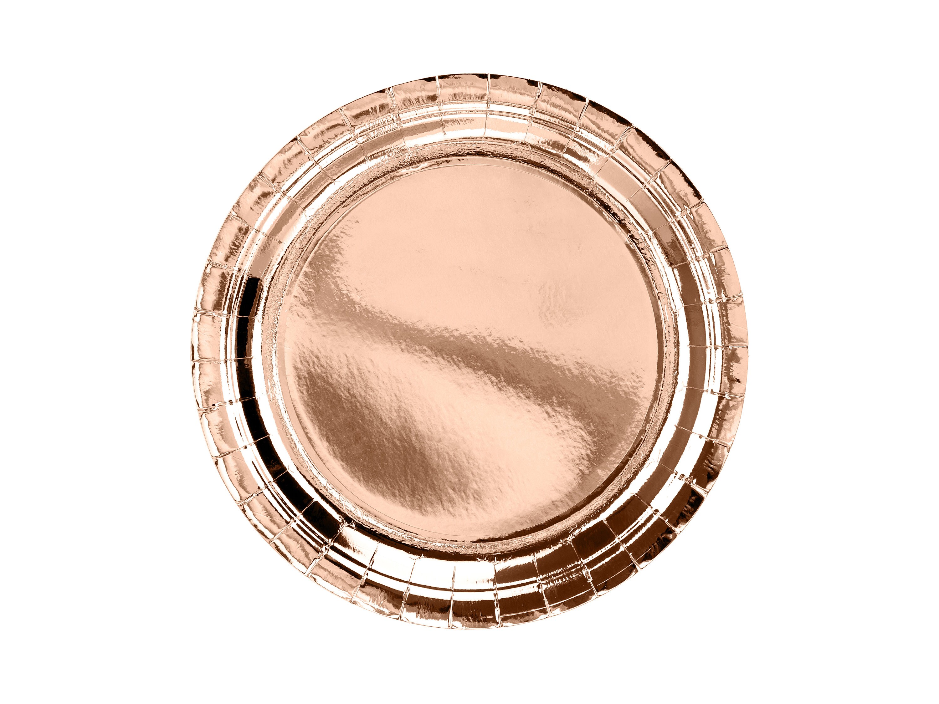 Large Rose Gold Paper Plates 18cm or 23cm Rose Gold Etsy UK