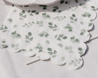 40 tovaglioli di carta eucalipto verde eucalipto, per baby shower, feste, decorazioni da tavolo, battesimo, riconoscimento, tovaglioli verdi, tovaglioli vintage eucalipto, decorazioni per feste