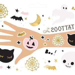 Halloween Characters Temporary Tattoos, Kids Halloween Tattoos, Kids Halloween Party, Cute Halloween, Halloween Dress Up, Halloween Party