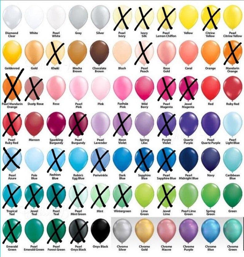 High Quality Qualatex Balloons 50 Colours to Choose From Any Etsy UK