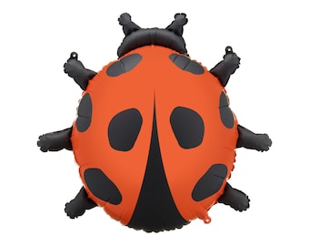Cute Ladybug Balloon, Ladybug, Foil Balloon, 66 x 64.5cm, High Quality, Insect Balloon, Woodland Decorations, Ladybug Balloon, Beetle