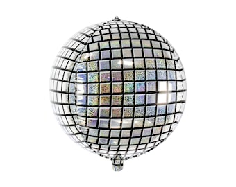 High Quality Disco Ball Balloon, 40cm/16in, Disco Party Balloon, Foil Disco Ball Balloon, Foil Disco Balloon, 80s party, Music themed party