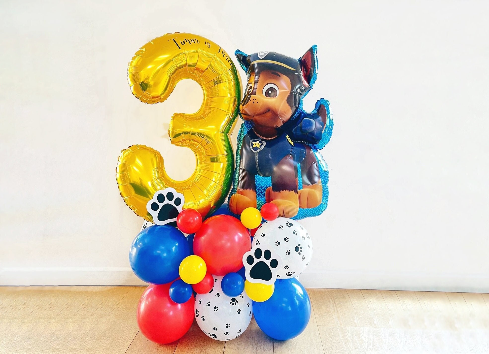 Fai da te grande 55 cane compleanno palloncino scultura, pila di palloncini  Chase, pila di palloncini Paw Patrol, pila di cani, palloncini con licenza Paw  Patrol -  Italia