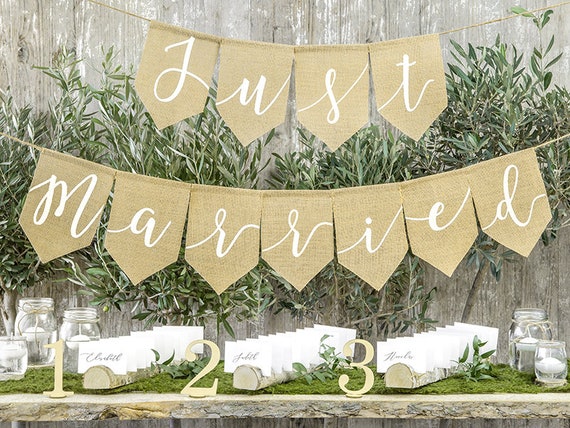 Just Married | Hanging Wedding Banner