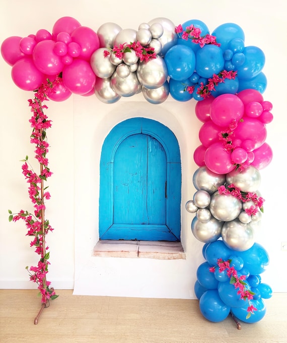 Mamma Mia Themed Balloon Arch, Greek Themed Balloon Arch, Mamma Mia Themed Balloon Garland, Mamma Mia Party Decorations, Greece, 17th