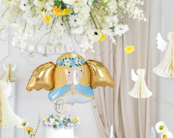 Angel Foil Balloon, Praying Angel Balloon, Communion Balloons