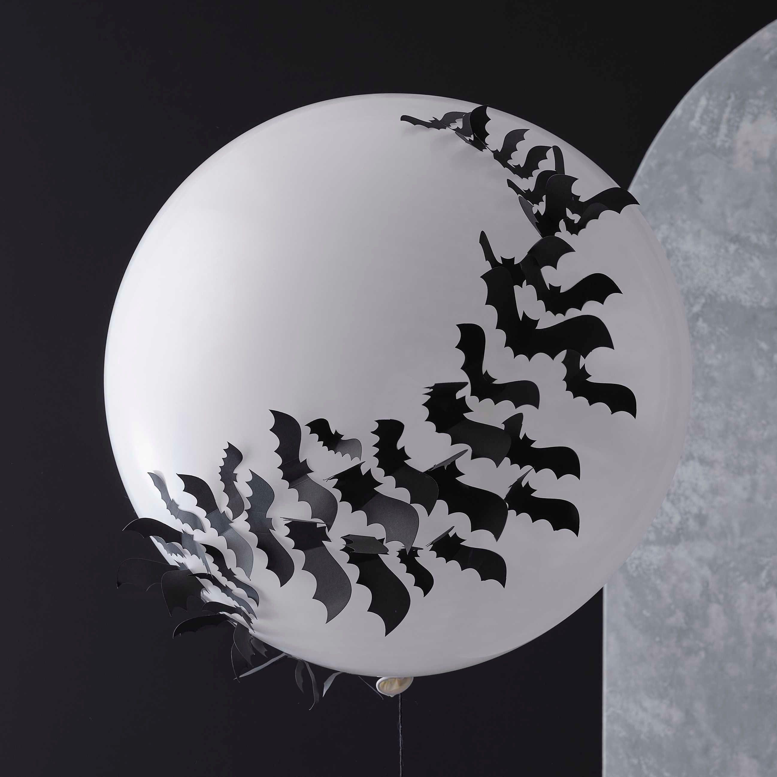 Ginger Ray Halloween-Ballons – Schwarze Luftballons Mit Spinnweben & Plastikspinnen, Inkl. Band & Klebepunkte