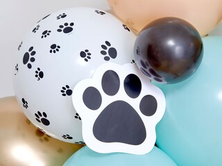 KOBOKO 10 Palloncini Per Cani A Tema Compleanno - Lattice Con Disegni Di Razze (Carlino, Husky) Per Feste A Tema Animale