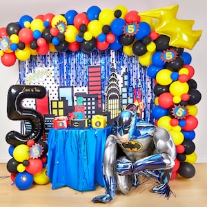 Décoration d'anniversaire garçon bleu chiffre 7e anniversaire garçon joyeux  anniversaire décoration anniversaire garçon guirlande ballon gonflable 7  ballons 7 ans anniversaire enfant décoration 7e anniversaire garçon :  : Loisirs créatifs