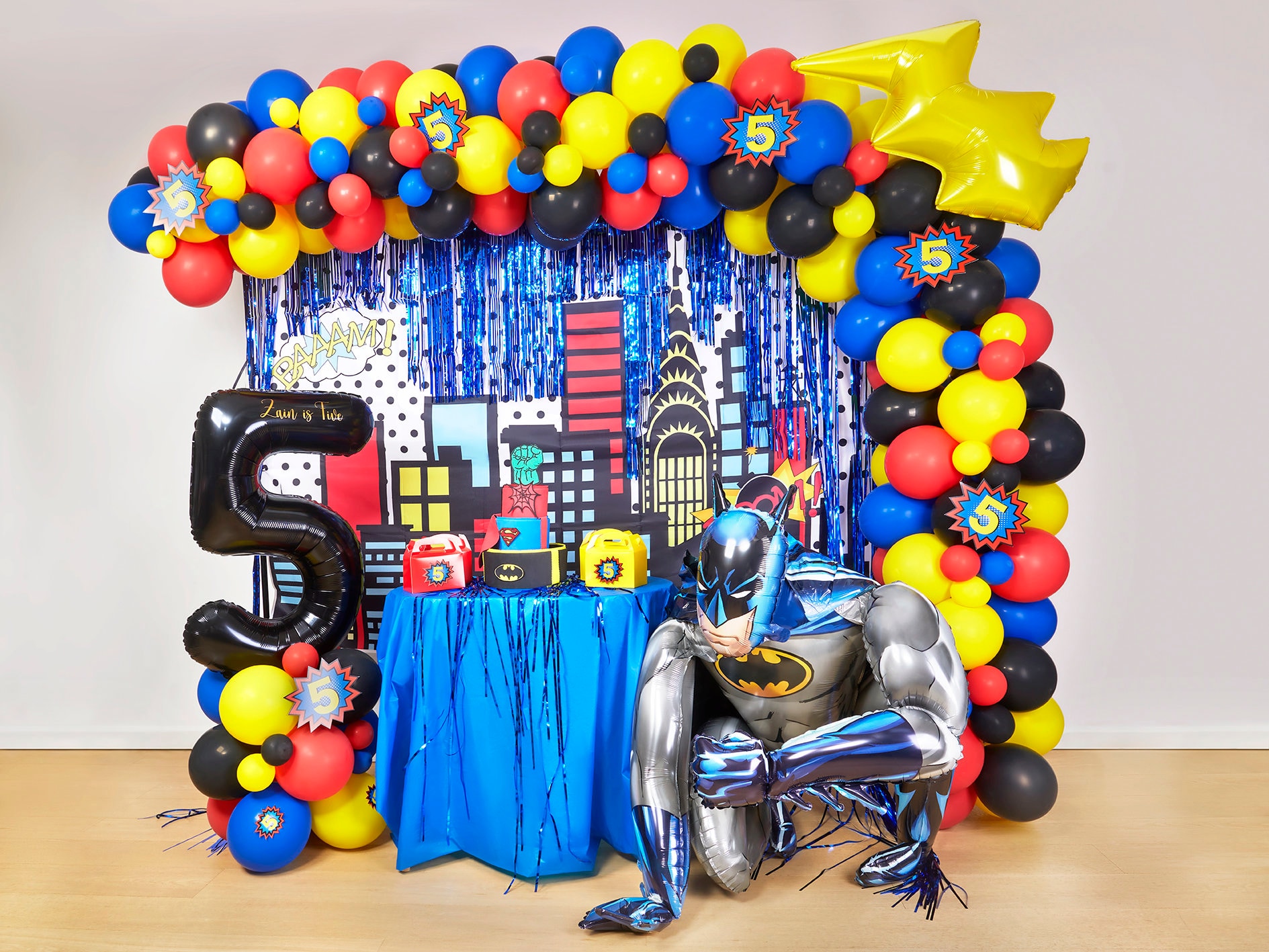 High Quality Superhero Balloon Arch With Age Cutouts, Hero Balloon Arch,  Super Balloon Garland, Superhero Birthday, Superhero Party 