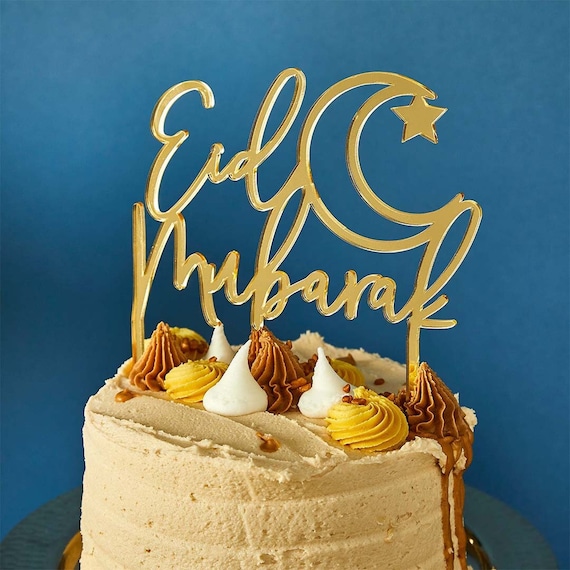 Purple Delight Eid Mubarak Cake Half Kg  GiftSend Ramadan and Eid Gifts  Online HD1113876 IGPcom