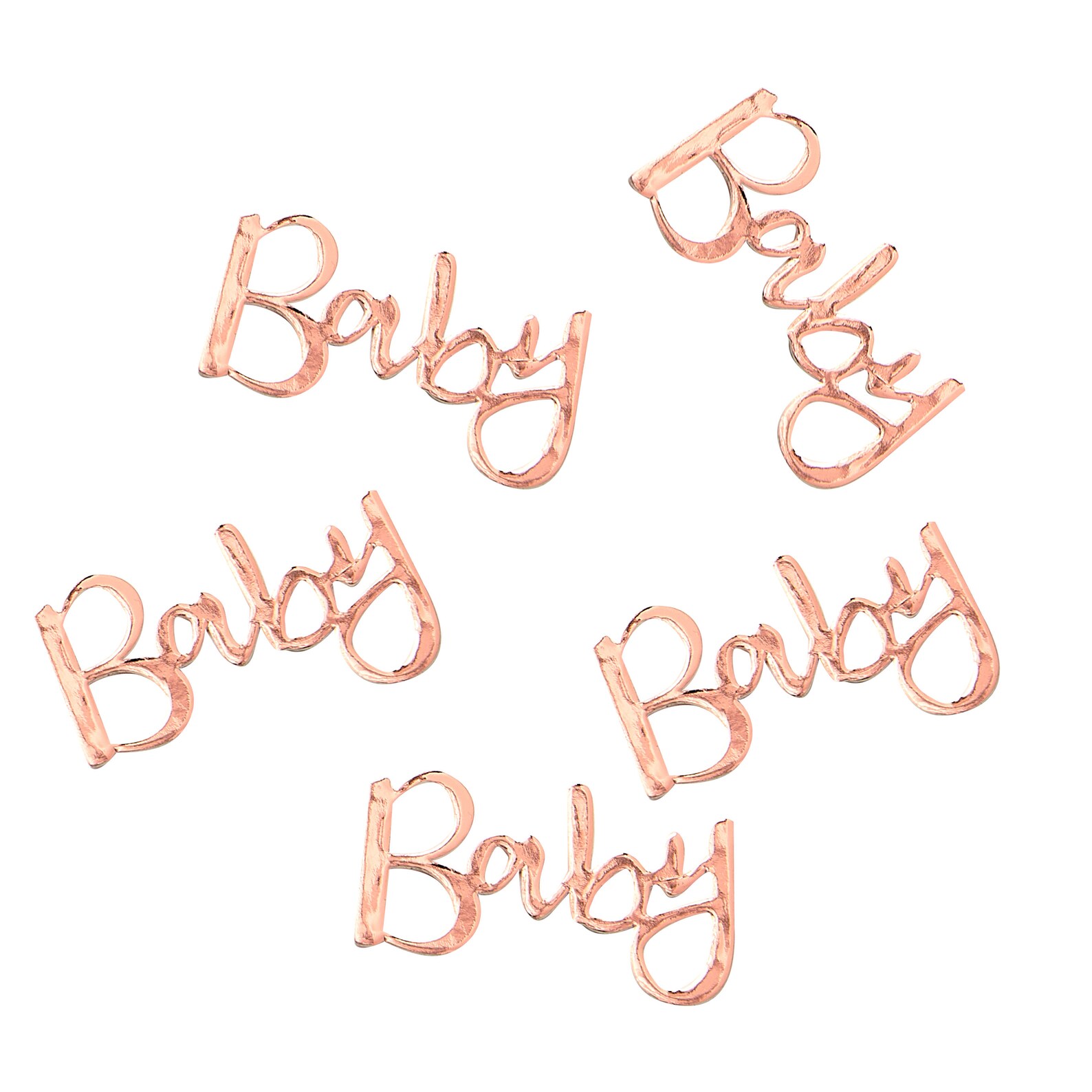 Rose Gold 'baby' Confetti Baby Confetti Baby Shower Etsy
