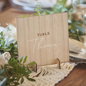 12 Wooden Table Numbers, Table Numbers, Wedding Table Numbers, Table Numbers, Botanical Wedding, Wedding Decor