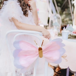 Large Tissue Paper Butterflies: Party Chair Decorations, 50x40cm (Set of 3) image 1
