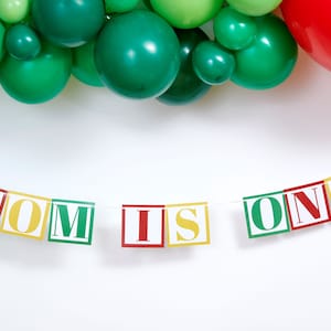Personalised Baby Block Banner, Any name, First Birthday Banner, Baby Blocks Banner, 1st Birthday Banner, 1st birthday part decorations