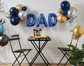 Dad Luxe Fathers Day Balloon Bunting Kit, Dad Balloons, Father's Day Foil Balloons, Foil Balloons, Father's Day, Dad Balloons Kit, Gift Idea