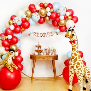 Circus Balloon Garland, Vintage Circus Balloon Arch, Circus Balloons, Circus Birthday Decorations, Circus Backdrop, Circus Party