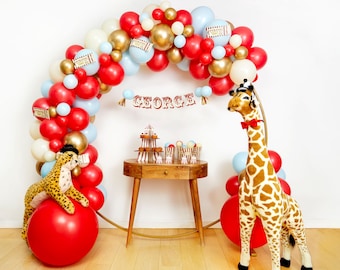 Zirkus-Ballongirlande, Vintage-Zirkus-Ballonbogen, Zirkusballons, Zirkus-Geburtstagsdekoration, Zirkuskulisse, Zirkusparty