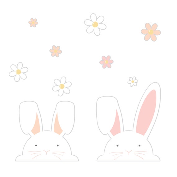 6 vellen 27 stuks paasstickers Pasen raam plakt konijn voetafdruk stickers paashaas voetafdruk stickers muurstickers Pasen decoratieve vloerstickers voor paaseieren zoeken & spelletjes