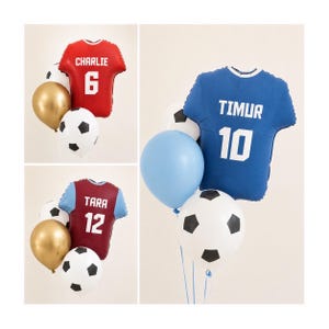 Personalised Football balloon set, Uninflated,  Football balloons, Birthday Football balloons, Personalised football balloon, Football party