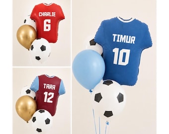 Conjunto de balões de futebol personalizados, vazios, balões de futebol, balões de futebol para aniversário, balão de futebol personalizado, festa de futebol