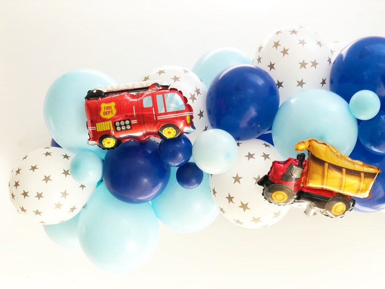 Transport Themed Balloon Arch Transport Balloon Garland Blue Etsy