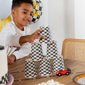6 Racing Party Hats, Racing Car Party Hats, Racing Car Themed Party, Kids Party, First Birthday, Kids Birthday, Kids Party Decorations image 8