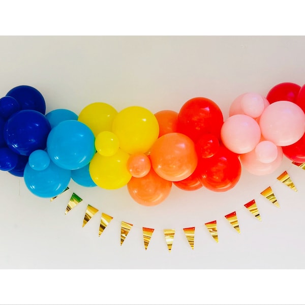 Rainbow Balloon Garland Kit, Rainbow Balloon Arch, Rainbow Balloons, Rainbow Birthday Party, Rainbow Party Decor, Rainbow Balloon Garland