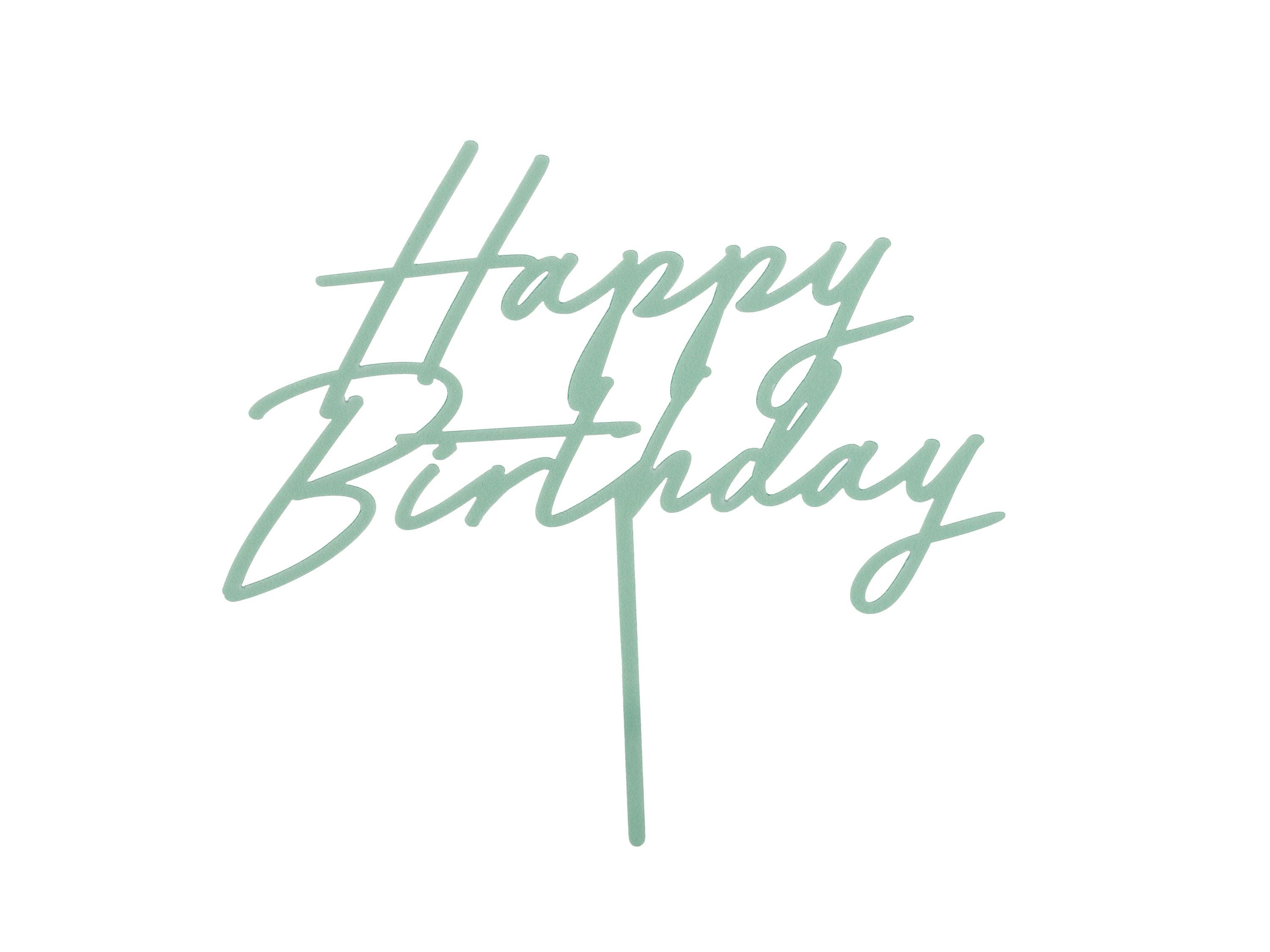 Geburtstagsdekoration Mintgrün Gold Happy Birthday Luftballons Chrom-Grün Folien