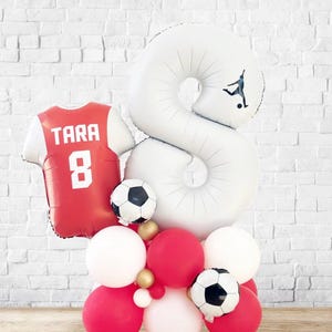 DIY Football Balloon Sculpture, Any colour, Double or Single Digit, Football Birthday Balloon Sculpture, Football Balloon Stack, Soccer