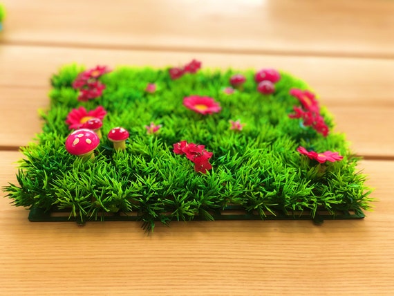 Artificial Grass Mat Pale Pink Or Magenta Hot Pink Grass Etsy