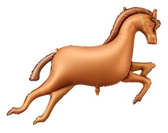 Giant Brown Horse Foil Balloon, Horse Balloon, Horse, Foil Balloon, First Rodeo Balloon, Cowboy Balloon, Farm Animal Balloon, Bay Horse