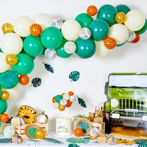 High Quality Safari Balloon Garland Kit, Safari Balloon Arch, DIY Kit, Wild One, Safari Birthday, Jungle Birthday, Zoo birthday