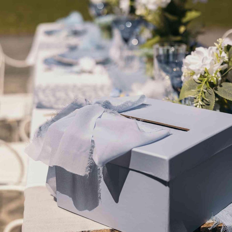 Pastel Blue Box for Cards With Lid, 19.5 X 12 X 19.5cm, 7.7inx4.7in ...