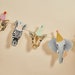 Adorable Party Animal Garland, 2m/7ft, Safari Party Garland with Pom Poms, Wild One, 1st Birthday, Animal Decorations, Giraffe, Zebra 