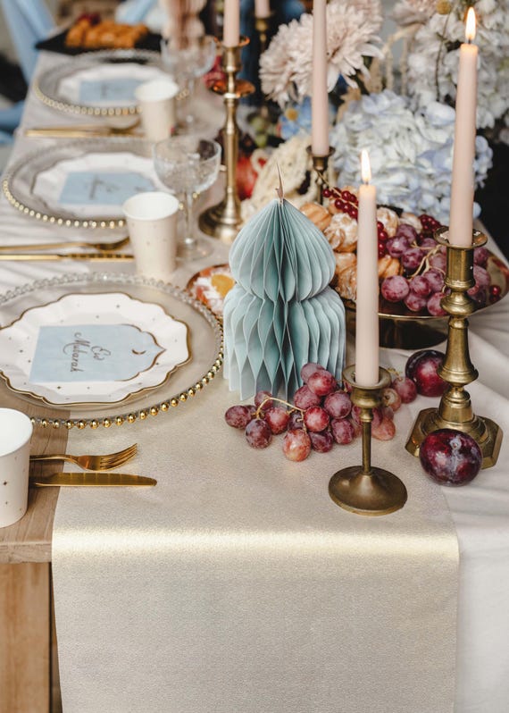 Wunderschöner Goldschimmer Tischläufer, 3m lang, High Quality, Goldener Tischläufer, Tischläufer, Elegante Tischdecke, Goldene Tischdecke, Funkelnd