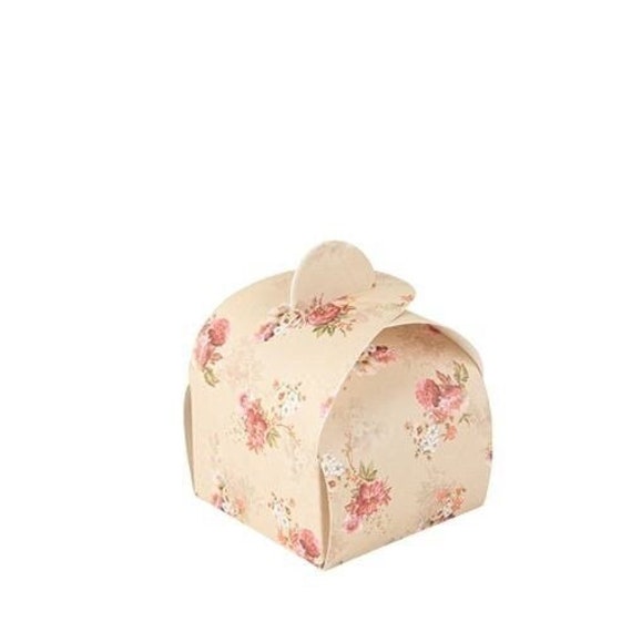 8 scatole regalo floreali Liberty Vintage, 5 x 7 cm, scatola regalo vintage, scatola con stampa floreale rosa, scatole per bomboniere floreali, scatol
