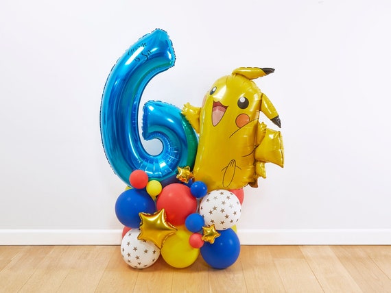 Grande scultura di palloncini Pikachu fai-da-te, scultura di palloncini di  compleanno per bambini Pikachu, pila di palloncini Pokemon, scultura di  Pokemon, palloncini -  Italia