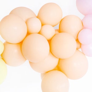 High Quality Strong Pastel Light Peach Latex Balloons, Peach Balloons, Pack of 6 or 12 Balloons, Strong Peach Balloons, Pastel Balloons