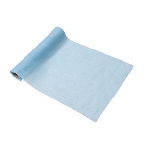 May include: A roll of light blue table runner, ideal for adding a touch of elegance to any event.