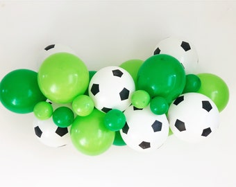 Kit ghirlanda di palloncini da calcio: decorazioni per feste di compleanno a tema calcio (113 pezzi) - Italia