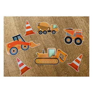 Hoge kwaliteit grote bouwuitsparingen, bouwuitsparingen, bouwpapierdecoraties, graafmachineuitsparing, bouwverjaardag
