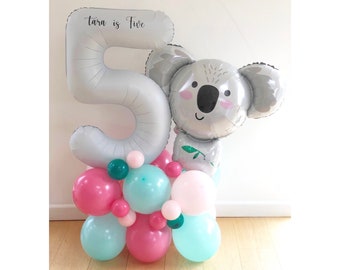 DIY Große Koala Ballon Skulptur, Koala Ballon Stapel, Koala Skulptur, Koala Ballons, Koala Party Dekorationen, Koala Folienballon