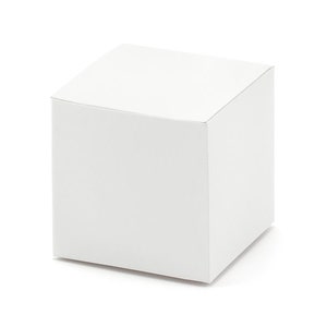 Cajas cuadradas blancas para regalos, juego de 10, cajas de agradecimiento, cajas blancas para regalos, cajas minimalistas blancas para bodas, cajas para regalos, caja cuadrada