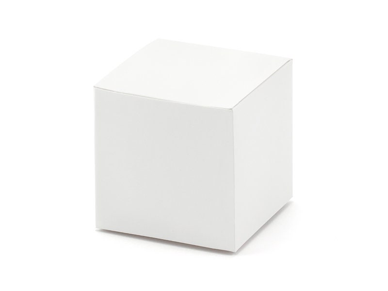 White Square Rounded Box Favour White Square Shaped Boxes, Set of 10, Thank You Boxes, White ...